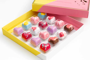 Love Heart Chocolate Truffles 16 piece box