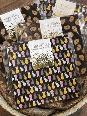 Dark Easter Bunny Chocolate Tile 90g